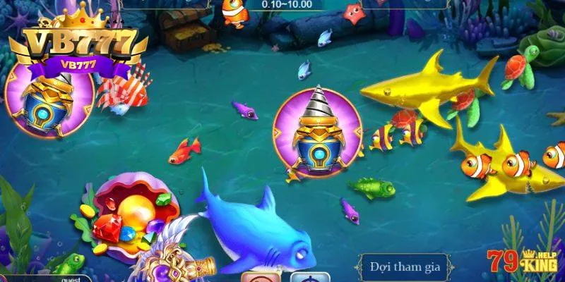 Giao diện sảnh game bắn cá thiết kế thân thiện