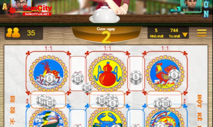 Bầu Cua Suncity cung cấp nhiều mức cược khác nhau