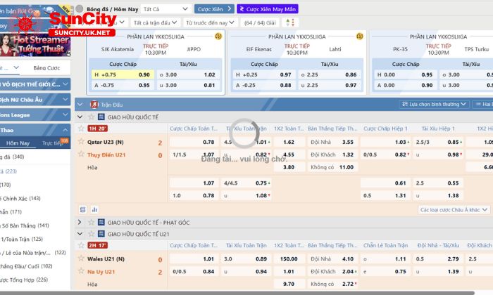 Đa dạng các môn thể thao tại sảnh Saba thể thao Suncity