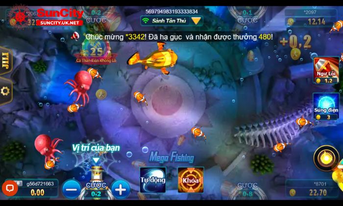 Vua đánh cá Suncity có nhiều tính năng nổi bật